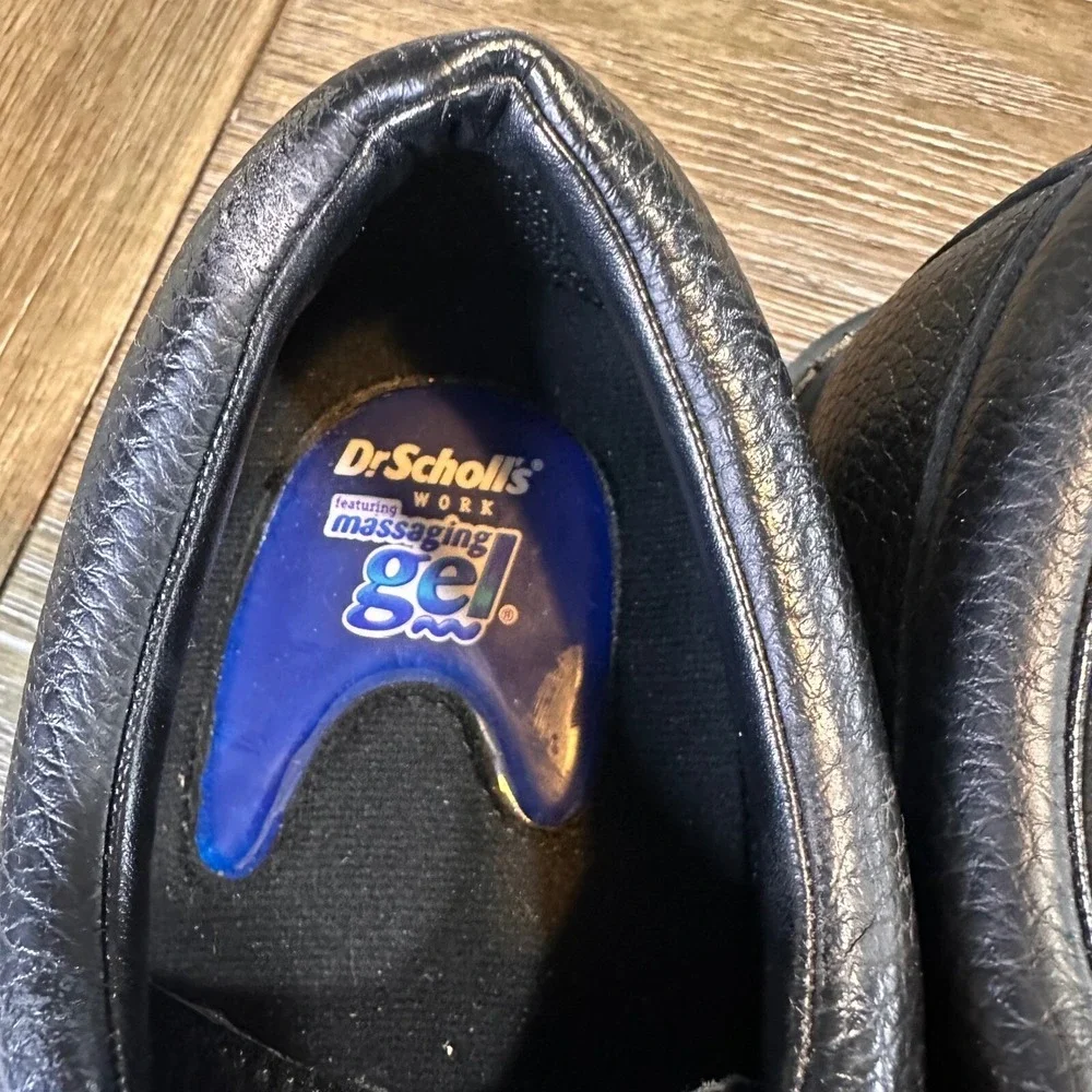 Dr. Scholl's Work Shoes Oil‎ Slip Resistant Harrington Oxford Leather Men's 9M